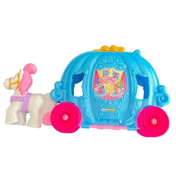 Little People Disney Princess Cinderella's Dancing Carriage playset 12” - Picture 10 of 15
